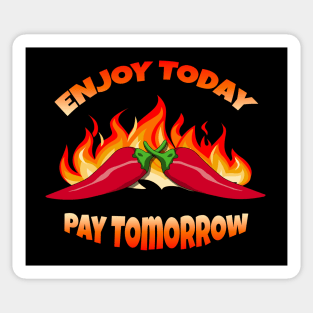 Enjoy today - Pay tomorrow Sticker